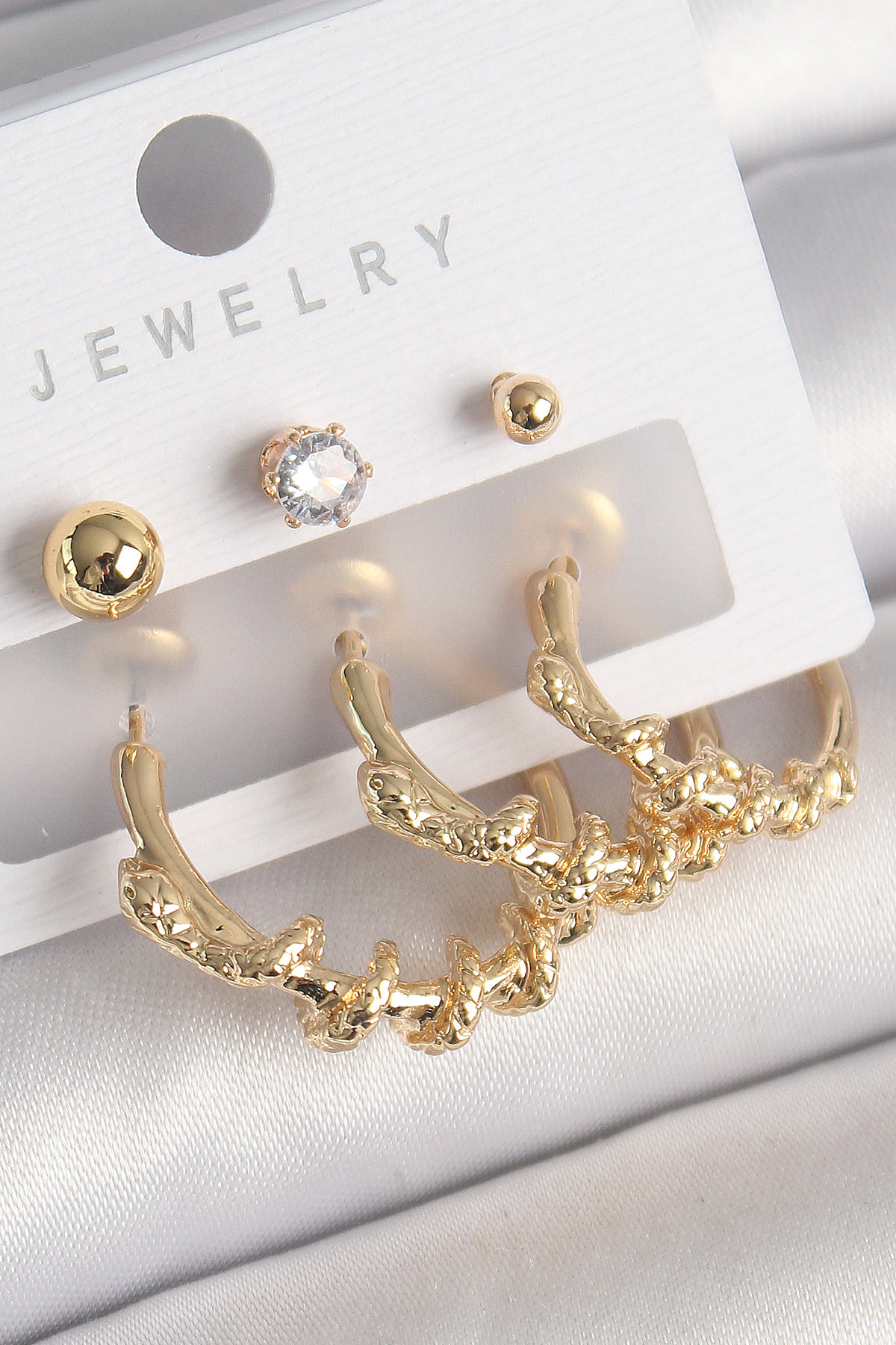 Pirinç%20Gold%20Renk%20Sarmal%20Yılan%20Halka%20Model%20Zirkon%20Taşlı%20Topçuk%20Detay%20Kadın%20Küpe%20Seti